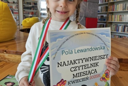 NAJAKTYWNIEJSZY CZYTELNIK MIESIĄCA KWIETNIA