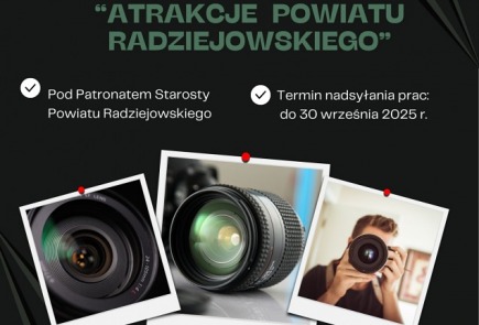ZAPRASZAMY do udziału w POWIATOWYM KONKURSIE FOTOGRAFICZNYM im. ZBIGNIEWA ZASADY