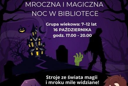 Zapraszamy na kolejną edycję NOCY BIBLIOTEK! - 16 października - piątek